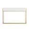Martha Stewart 19.75 in. D X 47.25 in. W X Engineered Wood, Steel, White/Polished Brass ZG-ZP-028-WH-GLD-MS - alternate 9